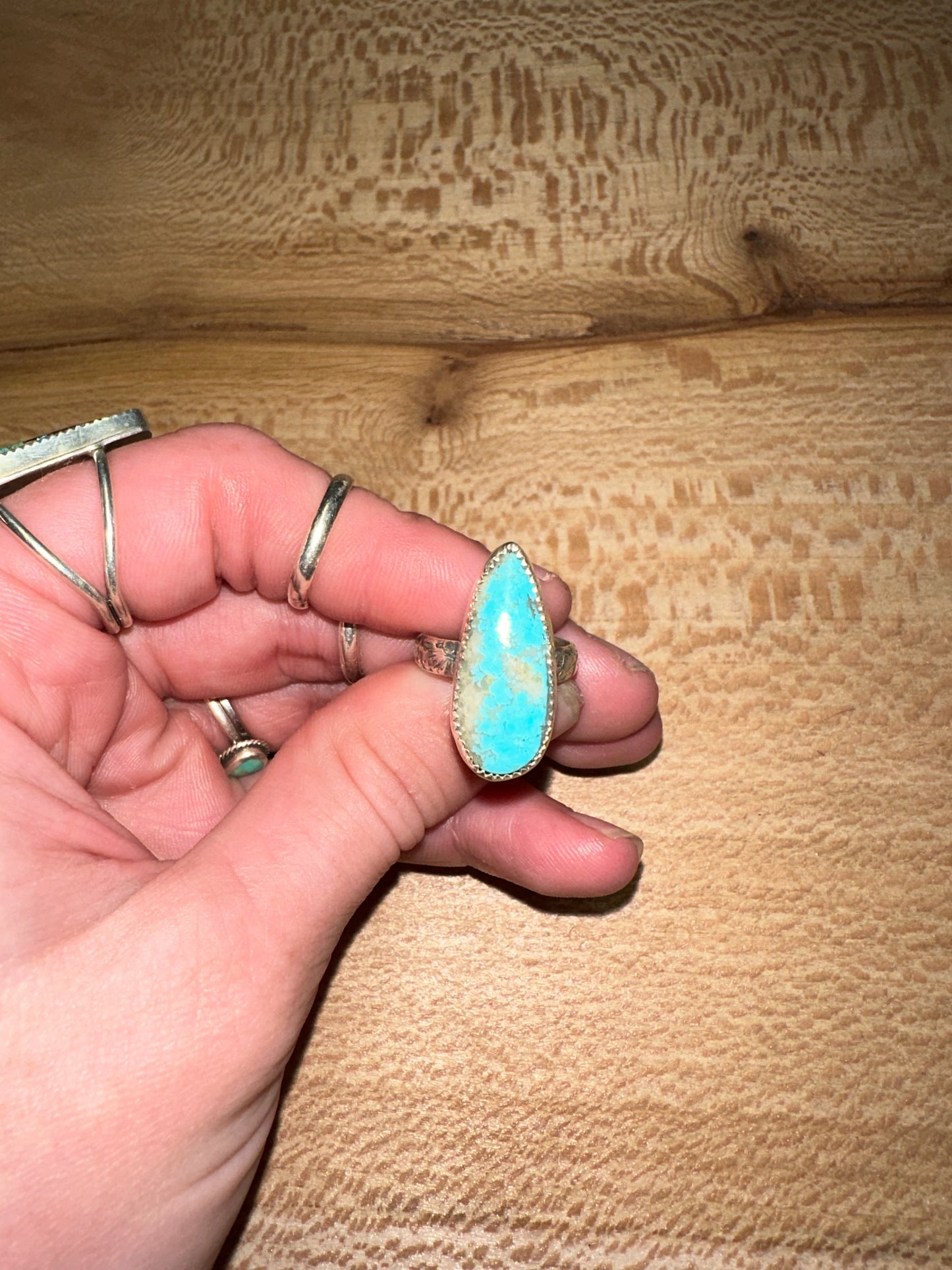 King man Turquoise ring size 5 3/4