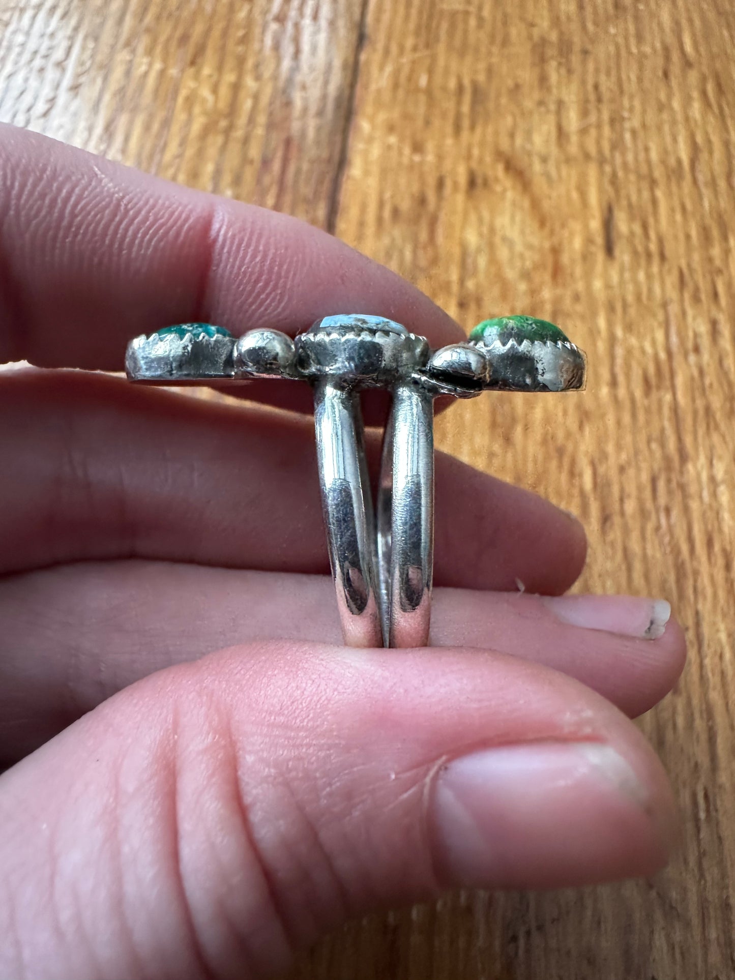 Mixed turquoise ring size 9