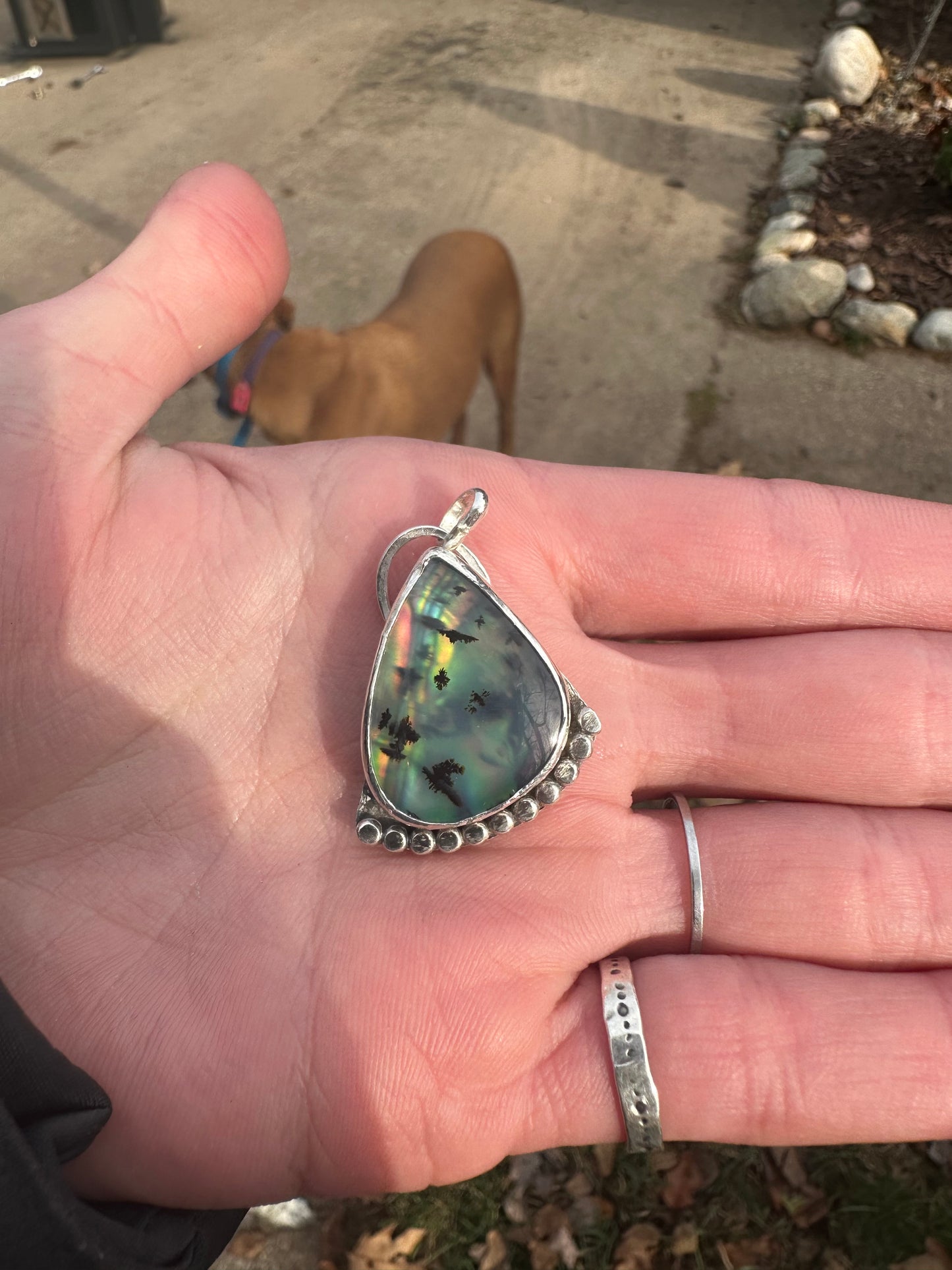 Montana agate pendant