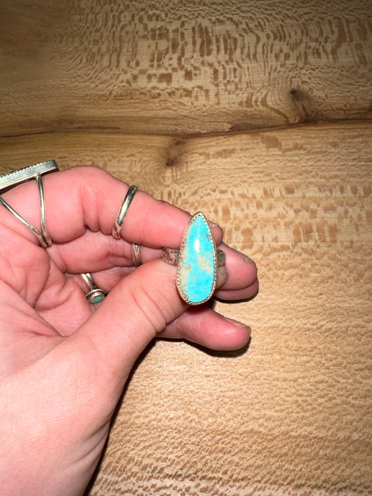 King man Turquoise ring size 5 3/4