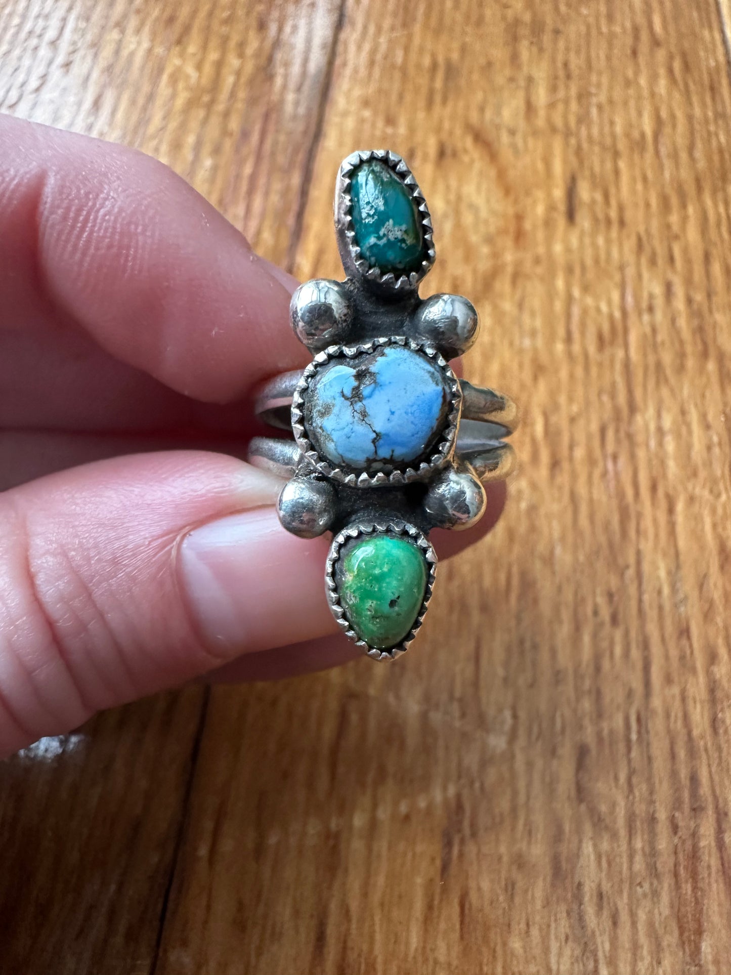 Mixed turquoise ring size 9